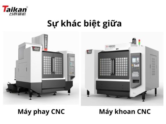 Sự khác biệt giữa máy phay và máy khoan CNC