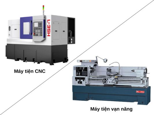 So sánh máy tiện vạn năng và máy tiện CNC