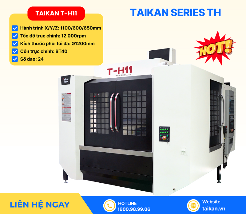 Máy phay CNC ngang Taikan T-H11