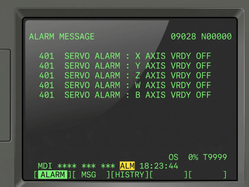 Lỗi 401 servo alarm là lỗi rất phổ biến, cảnh báo liên quan đến hệ thống servo drive