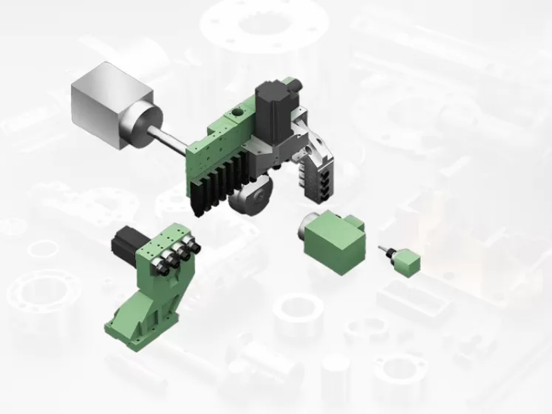 Cấu tạo máy tiện CNC 2 đầu trục chính gồm nhiều bộ phận quan trọng