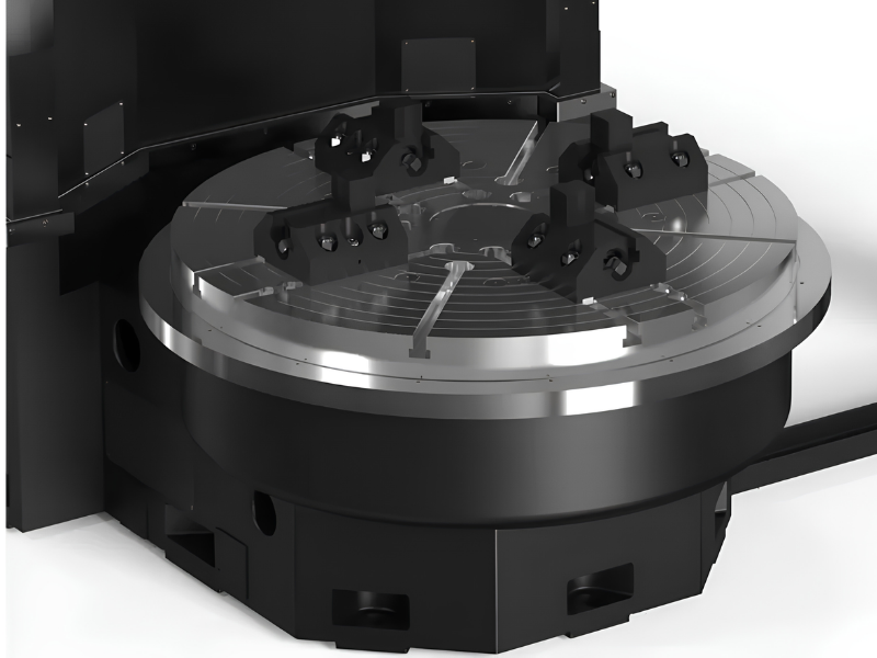 Máy tiện CNC đường kính lớn với thiết kế trục chính theo phương thẳng đứng, hỗ trợ gá đặt phôi thuận tiện và đảm bào gia công tiện với độ ổn định cao