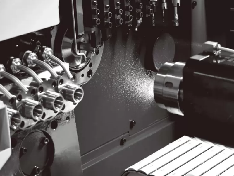 Máy tiện trục chính kép hay còn được gọi lạ máy tiện CNC 2 trục chính